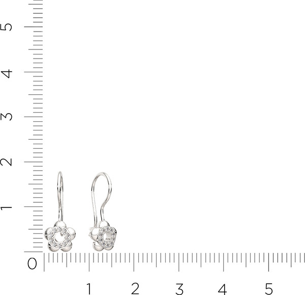 Изображение товара Серьги из серебра ZORKA 0310873 (с фианитами)