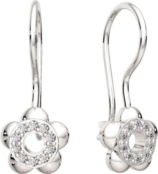 Изображение товара Серьги из серебра ZORKA 0310873 (с фианитами)