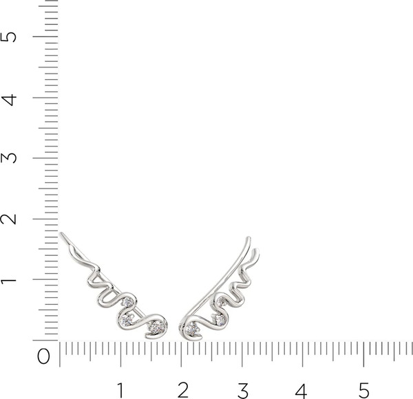 Изображение товара Серьги из белого золота ZORKA 310160.9K.W (с фианитами)