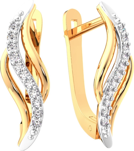 Изображение товара Серьги из розового золота ZORKA 310535.14K.R (с фианитами)