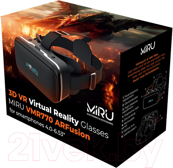 Изображение товара Шлем виртуальной реальности Miru VMR770 ARFusion