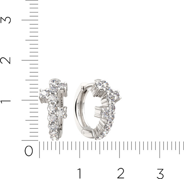 Изображение товара Серьги из серебра ZORKA 03101130 (с фианитами)