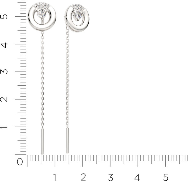 Изображение товара Серьги из серебра ZORKA 0310834.ZZ (с фианитами)
