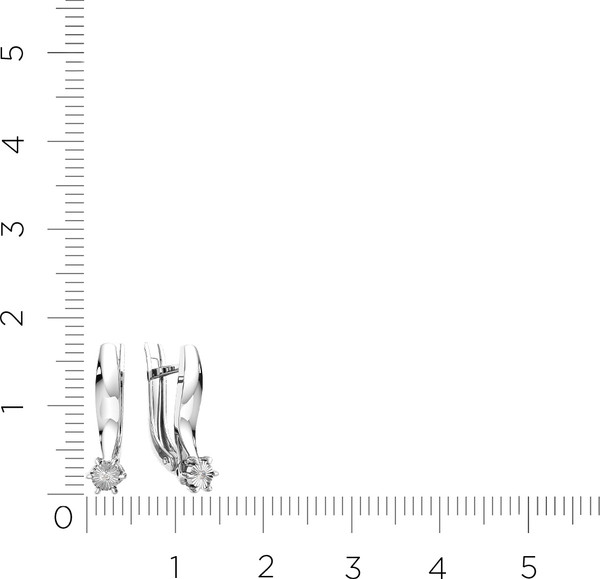 Изображение товара Серьги из белого золота ZORKA 3D00327.14K.W.ZZ (с бриллиантами)