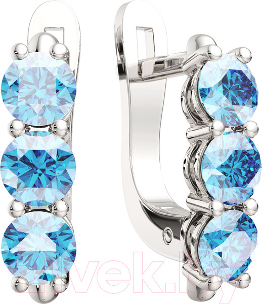 Изображение товара Серьги из серебра ZORKA 0310065/т (с фианитами)