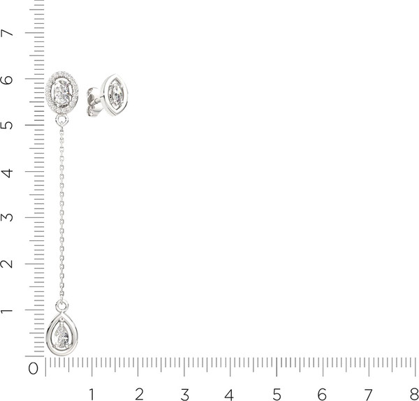 Изображение товара Серьги из серебра ZORKA 0310306 (с фианитами)