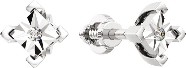 Изображение товара Серьги из белого золота ZORKA 3D00166.14K.W (с бриллиантами)