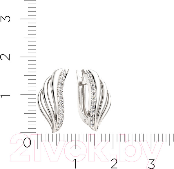Изображение товара Серьги из серебра ZORKA 0310660.ZZ (с фианитами)