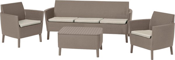 Изображение товара Комплект садовой мебели Keter Salemo 3 Seater Set / 253237 (капучино)