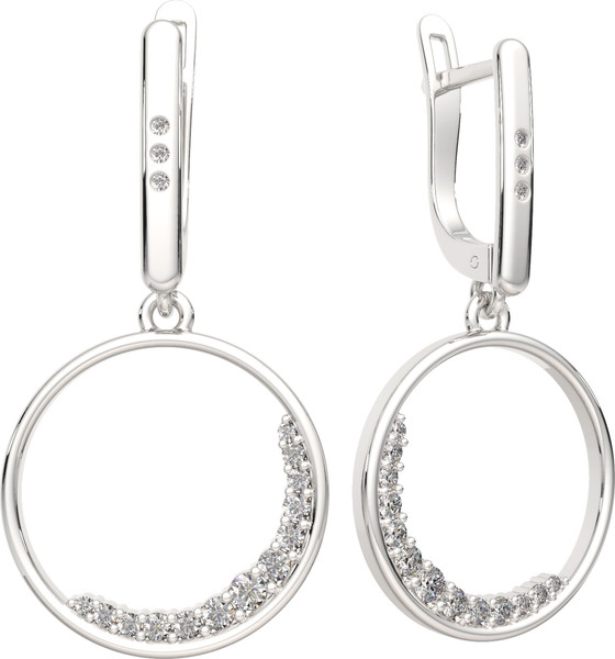 Изображение товара Серьги из серебра ZORKA 0310573 (с фианитами)