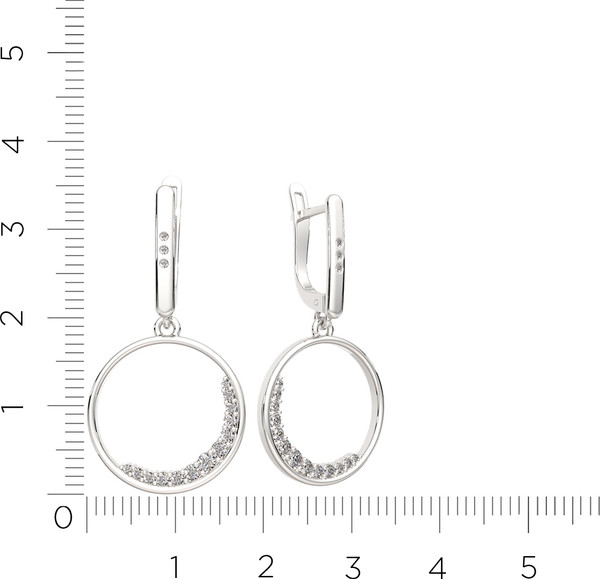 Изображение товара Серьги из серебра ZORKA 0310573 (с фианитами)