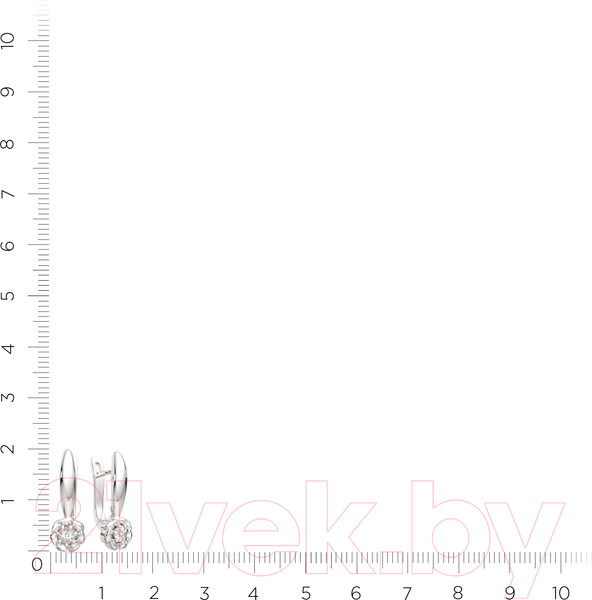 Изображение товара Серьги из серебра ZORKA 03D0052 (с бриллиантами)
