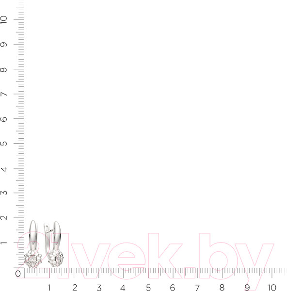 Изображение товара Серьги из серебра ZORKA 03D0053 (с бриллиантами)