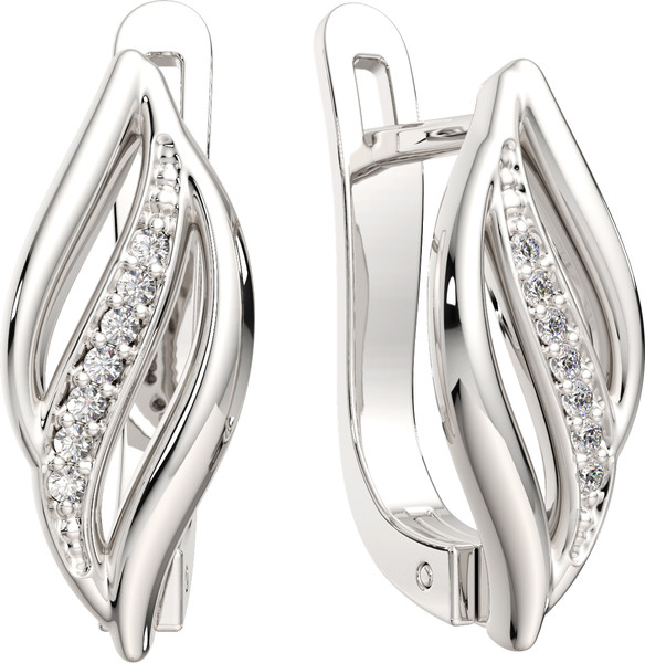 Изображение товара Серьги из серебра ZORKA 0310194 (с фианитами)