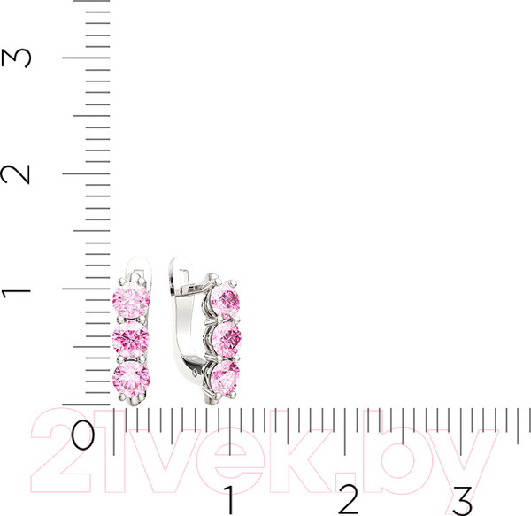 Изображение товара Серьги из серебра ZORKA 0310065/р (с фианитами)