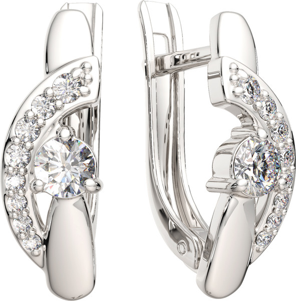 Изображение товара Серьги из серебра ZORKA 03101264 (с фианитами)