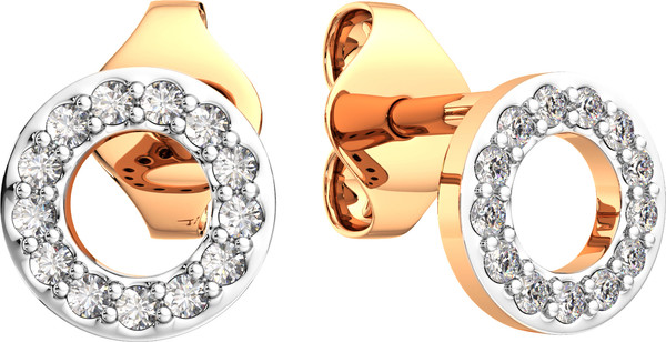 Изображение товара Серьги из розового золота ZORKA 3101069.14K.R.ZZ (с фианитами)