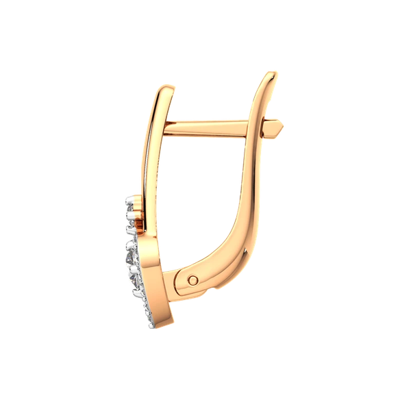 Изображение товара Серьги из розового золота ZORKA 3101134.9K.R.ZZ (с фианитами)