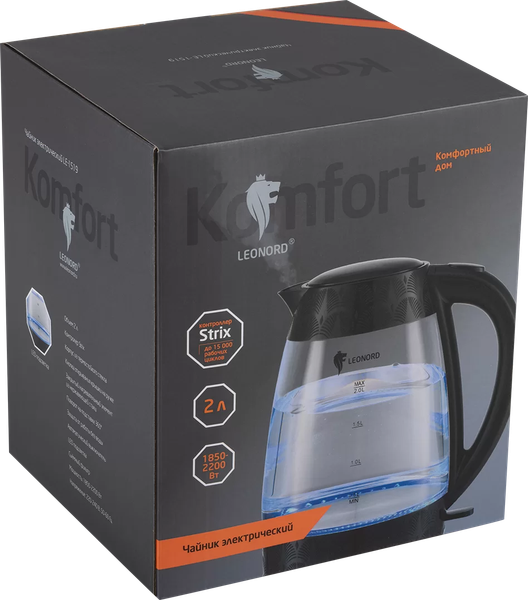 Изображение товара Электрочайник Leonord LE-1519 / 107956 (черный)