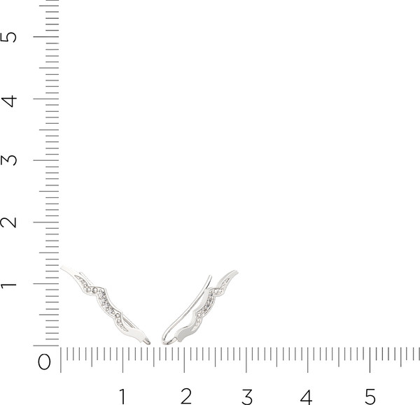 Изображение товара Серьги из серебра ZORKA 0310740.ZZ (с фианитами)