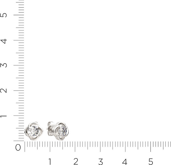 Изображение товара Серьги из серебра ZORKA 0310831.ZZ (с фианитами)