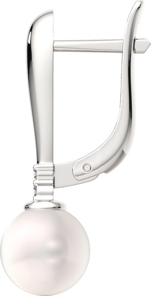 Изображение товара Серьги из серебра ZORKA 0310321 (с жемчугом и фианитами)