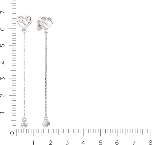 Изображение товара Серьги из серебра ZORKA 03101134 (с фианитами)