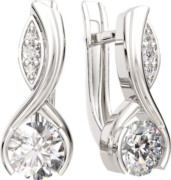 Изображение товара Серьги из серебра ZORKA 0310695.ZZ (с фианитами)