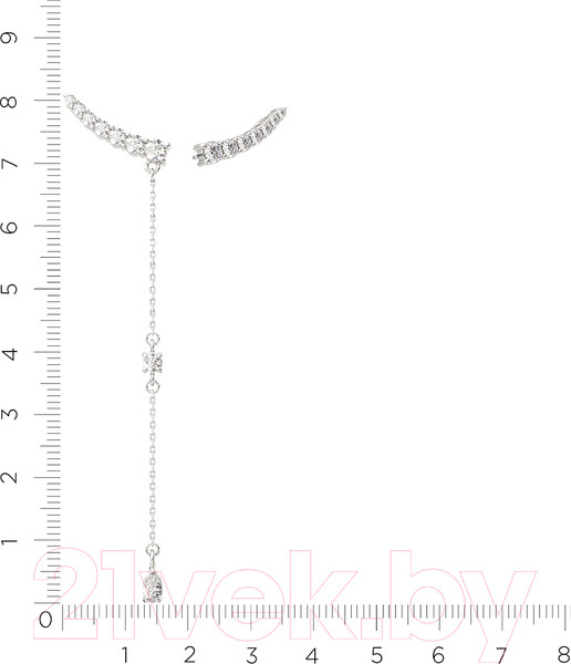 Изображение товара Серьги из серебра ZORKA 03101198 (с фианитами)