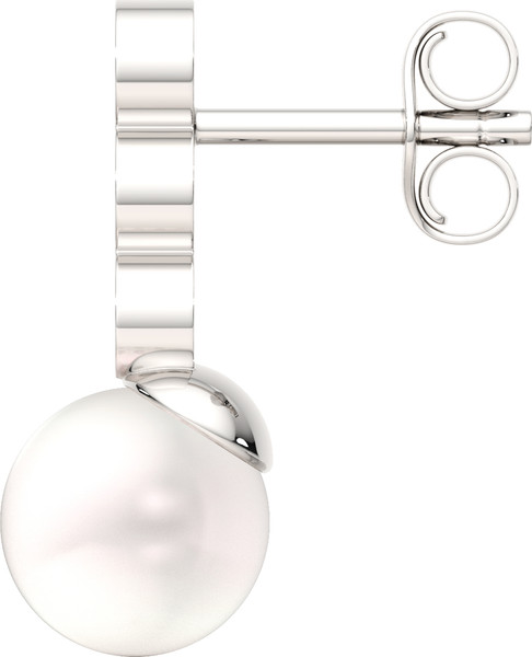 Изображение товара Серьги из серебра ZORKA 0310609 (с жемчугом и фианитами)