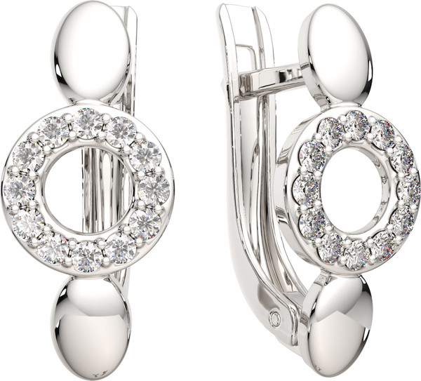 Изображение товара Серьги из серебра ZORKA 0310869.ZZ (с фианитами)