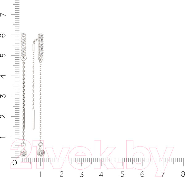 Изображение товара Серьги из серебра ZORKA 03101122.ZZ (с фианитами)