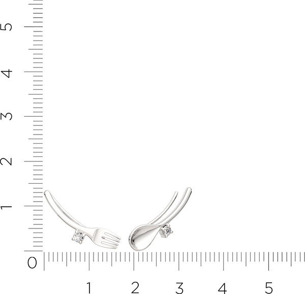 Изображение товара Серьги из серебра ZORKA 03101112 (с фианитами)