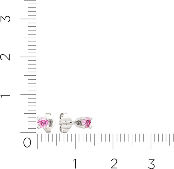 Изображение товара Серьги из серебра ZORKA 0310002/р (с фианитами)