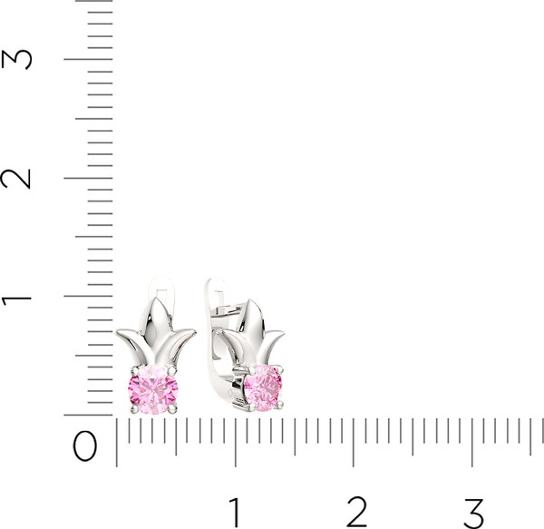 Изображение товара Серьги из серебра ZORKA 0310063/р (с фианитами)