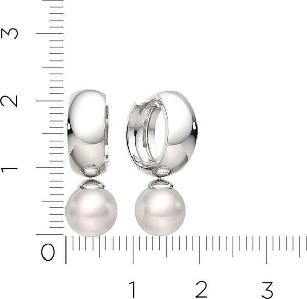 Изображение товара Серьги из серебра ZORKA 0310004/1 (с жемчугом)