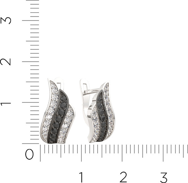 Изображение товара Серьги из серебра ZORKA 0310138 (с фианитами)
