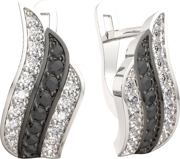 Изображение товара Серьги из серебра ZORKA 0310138 (с фианитами)
