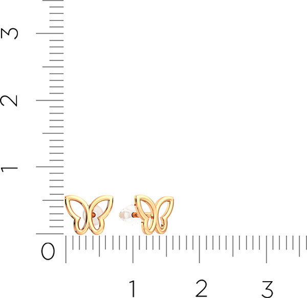 Изображение товара Серьги из розового золота ZORKA 300108S