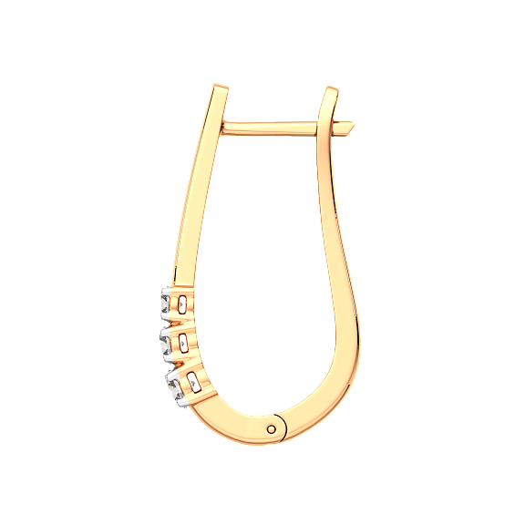 Изображение товара Серьги из розового золота ZORKA 3101140.9K.R.ZZ (с фианитами)