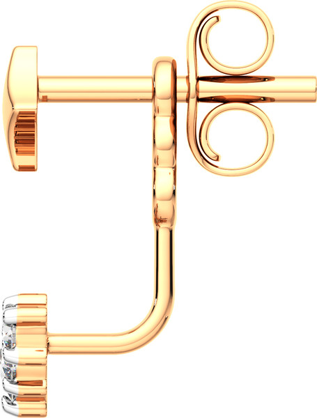 Изображение товара Серьги из розового золота ZORKA 3101125.9K.R (с фианитами)