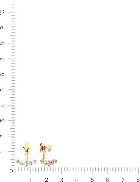 Изображение товара Серьги из розового золота ZORKA 3101125.9K.R (с фианитами)