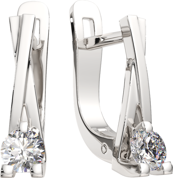 Изображение товара Серьги из белого золота ZORKA 310438.9K.W (с фианитами)