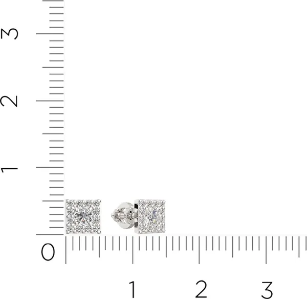 Изображение товара Серьги из белого золота ZORKA 310457.9K.W (с фианитами)