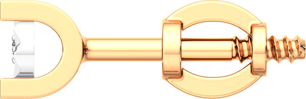 Изображение товара Серьги из комбинированного золота ZORKA 3D00313.14K.B (с бриллиантами)