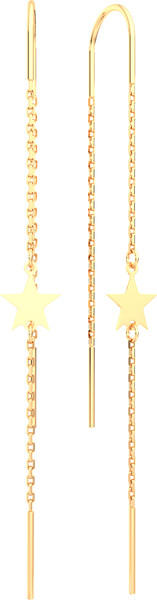 Изображение товара Серьги из розового золота ZORKA 3900152.9K.R 