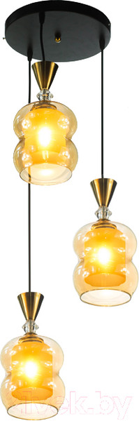 Изображение товара Люстра Aitin-Pro НСБ 01-3x60-101 / N6323/3 (черный/медь)
