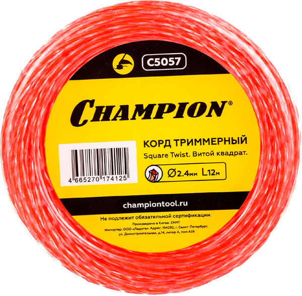 Изображение товара Леска для триммера Champion C5057