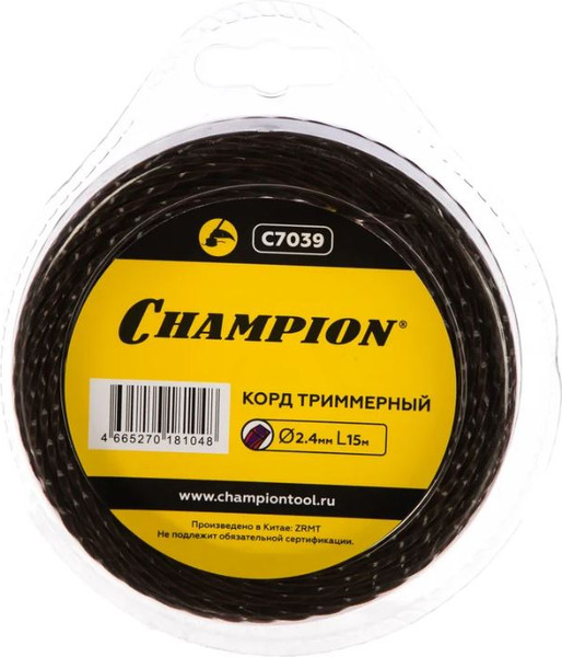 Изображение товара Леска для триммера Champion C7039