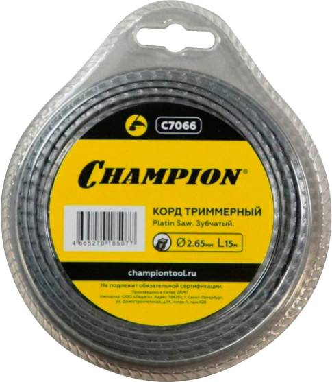 Изображение товара Леска для триммера Champion C7066
